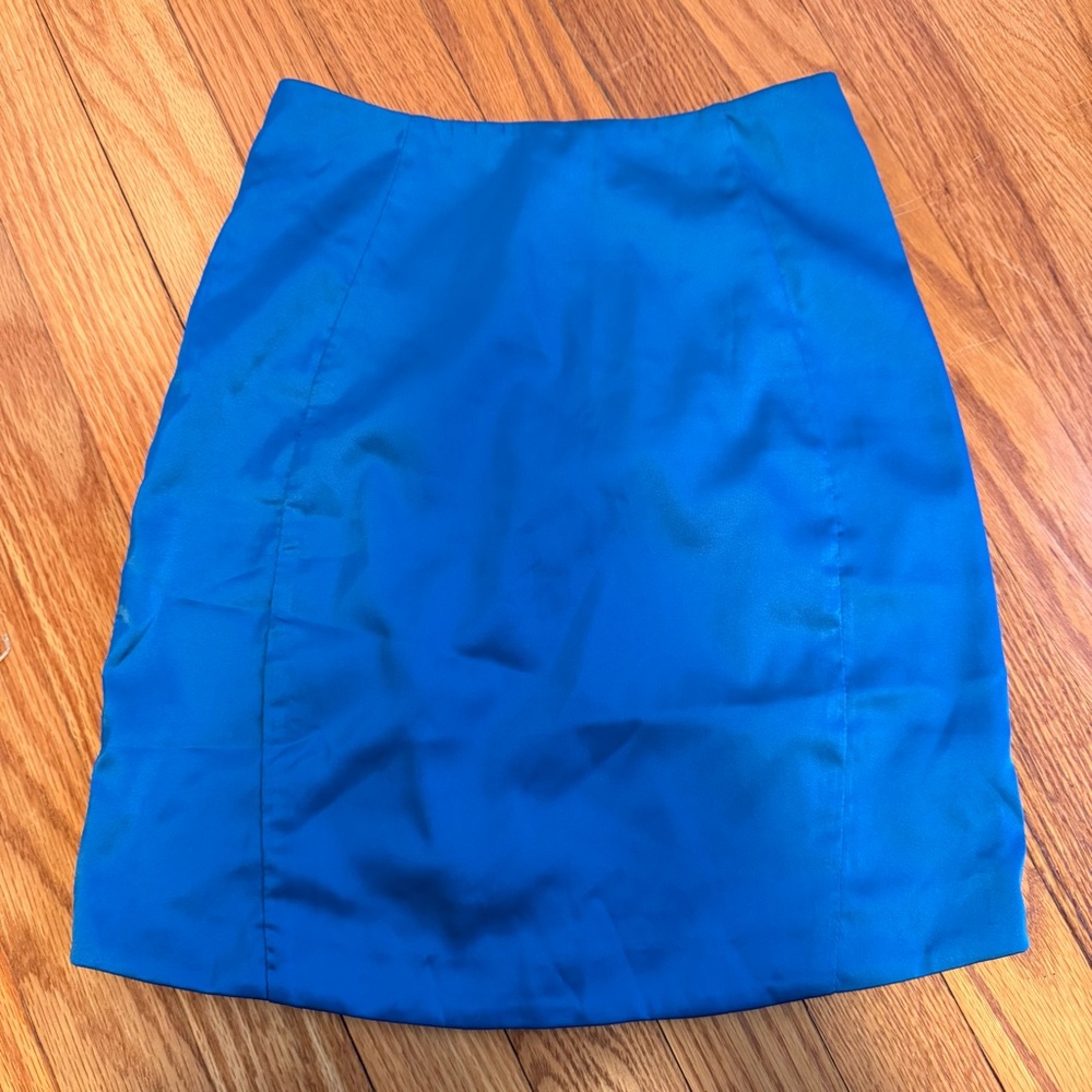 Babyboo Fashion High Waisted Mini Skirt (Royal Blue) - Picture 3 of 8